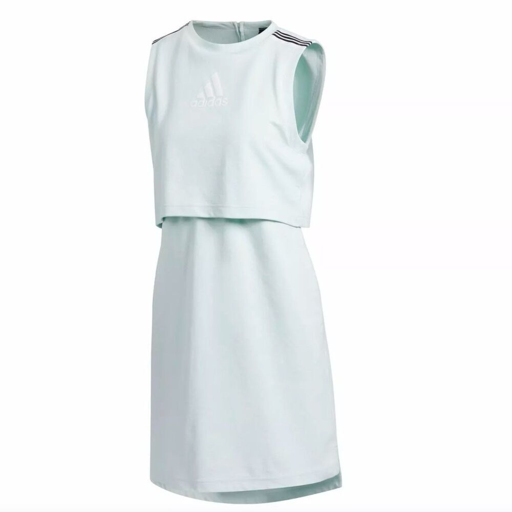 Adidas Game and Go Womens Mint Green Layered Sleeveless Athletic Dress Sz M - Picture 3 of 14
